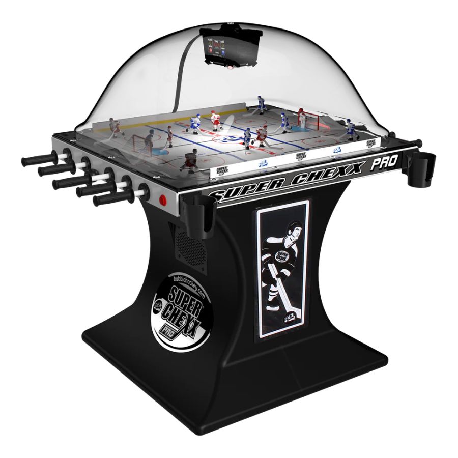 Super Chexx PRO w/Skated Ice, LED Lights & cupholders : game-room