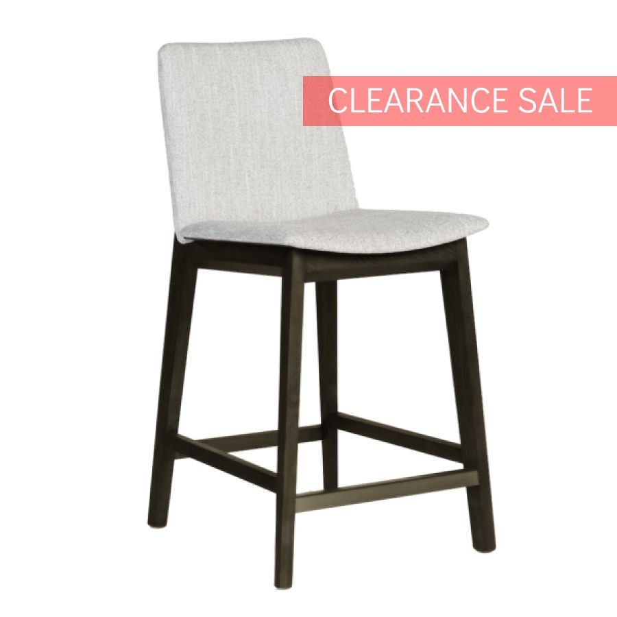 Clifton Stool Misted Silver& Moderna Brown : barstool