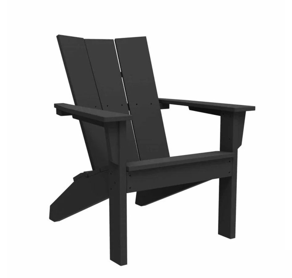 Monterey Adirondack Chair Black : outdoor-patio